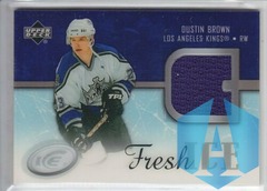2005-06 Upper Deck Ice Fresh Ice #FI-DB Dustin Brown JERSEY - Los Angeles Kings